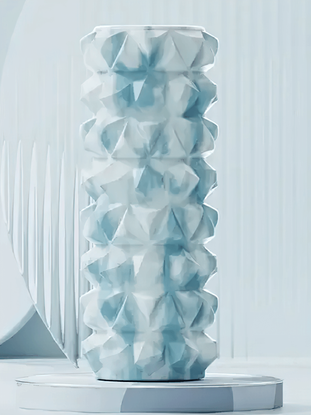 Textured foam roller SF3294 for yoga and massage therapy, ideal for deep tissue massage, flexibility, and muscle recovery.