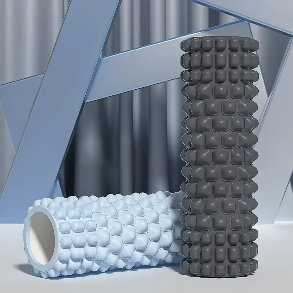 Textured Yoga Foam Roller for Deep Muscle Massage - SF3491, featuring raised massage nodes for enhanced flexibility and recovery.