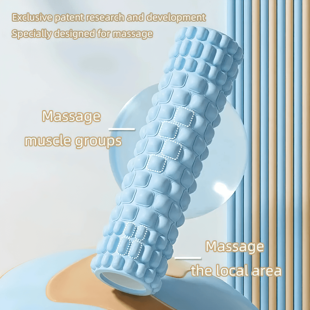 Textured Yoga Foam Roller for Deep Muscle Massage - SF3491 with raised massage nodes for muscle relief and recovery.