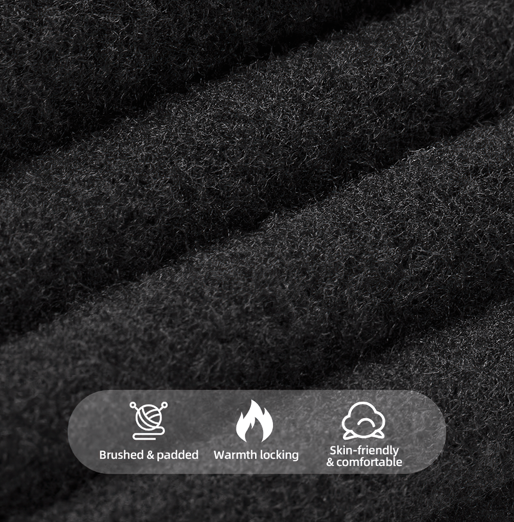 Close-up of fleece lining on thermal cycling beanie SF2561 showcasing brushed texture, warmth locking, skin-friendly comfort.