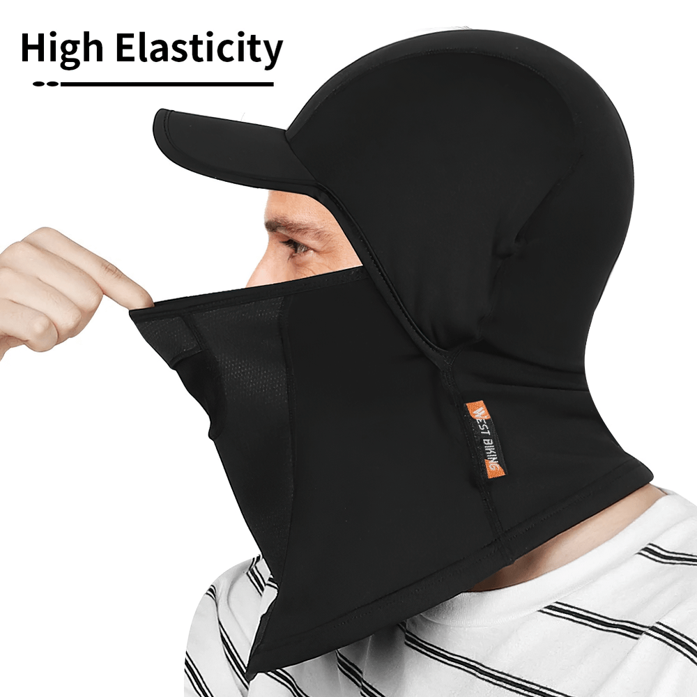 Thermal Cycling Cap SF2559 with full face and neck coverage, high elasticity, ideal for winter sports and outdoor activities.