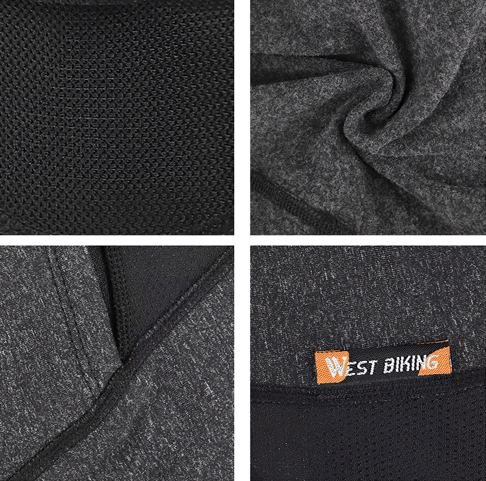 Close-up of thermal cycling cap fabric and stitching with brand label. Ideal for winter sports, featuring durable polyester for warmth.