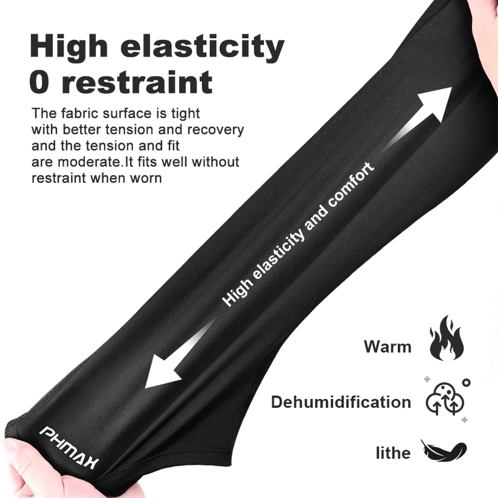 High elasticity fabric detail of PHMAX thermal cycling balaclava, emphasizing comfort, warmth, and moisture control for outdoor adventures.