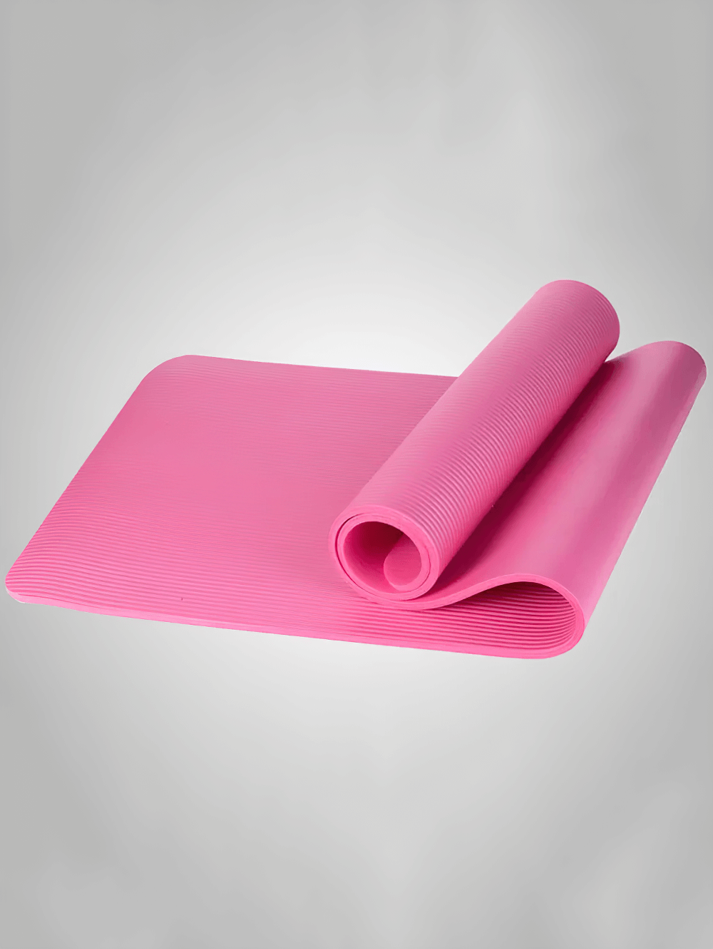 Pink thick non-slip yoga and Pilates mat for fitness, model SF3276, with durable, lightweight design for stability and joint support.
