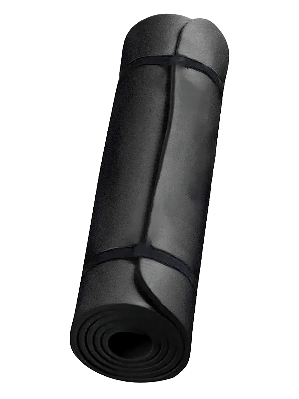 Rolled thick non-slip yoga and Pilates mat with strap, SF3276, ideal for gym and home workouts, providing stability and joint support.