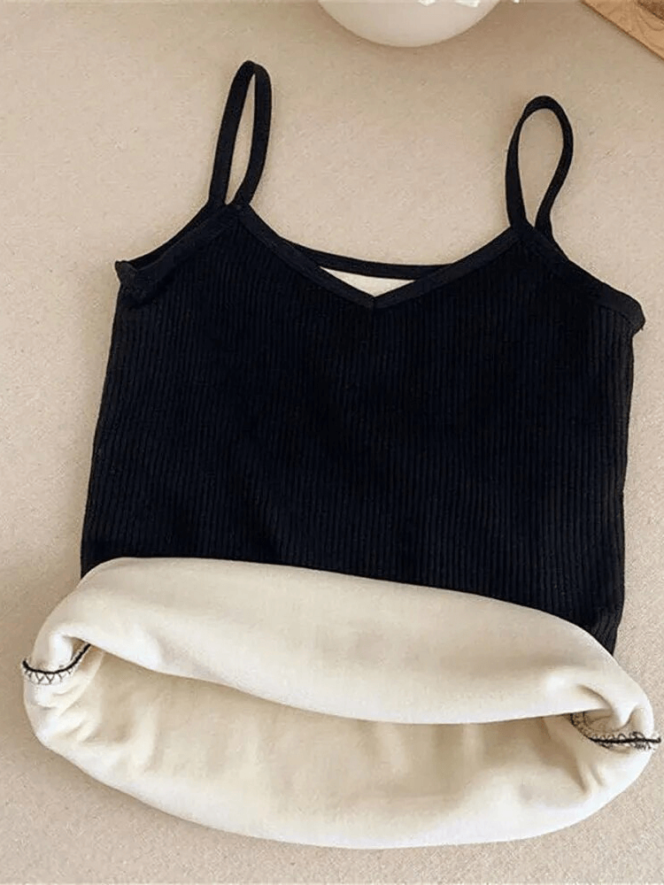 Thick Suspenders Warm Undershirt / Female Thermal Underwear - SF1600