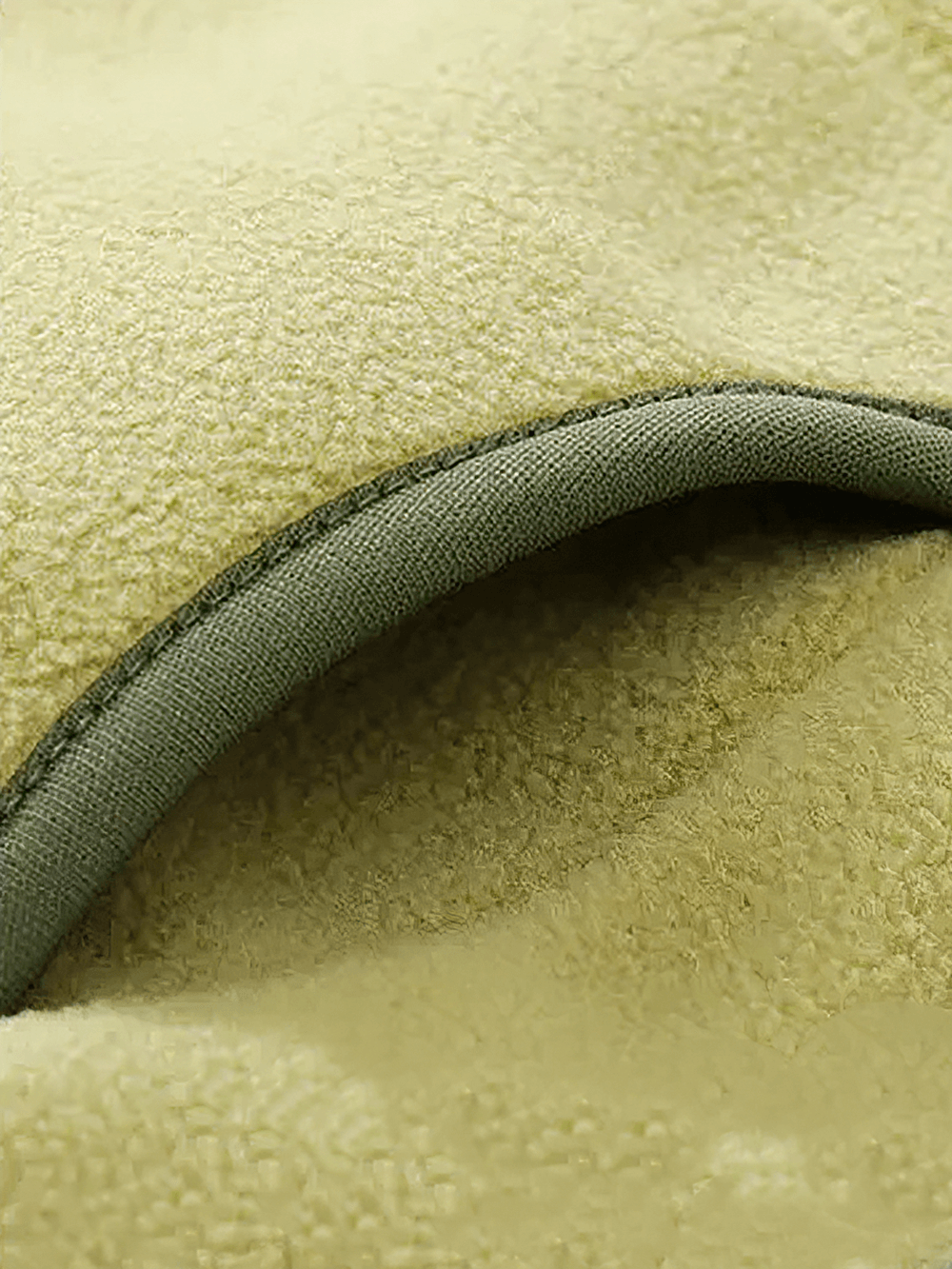 Close-up texture of Thickened Fleece Jacket with Stand Collar - SF3561