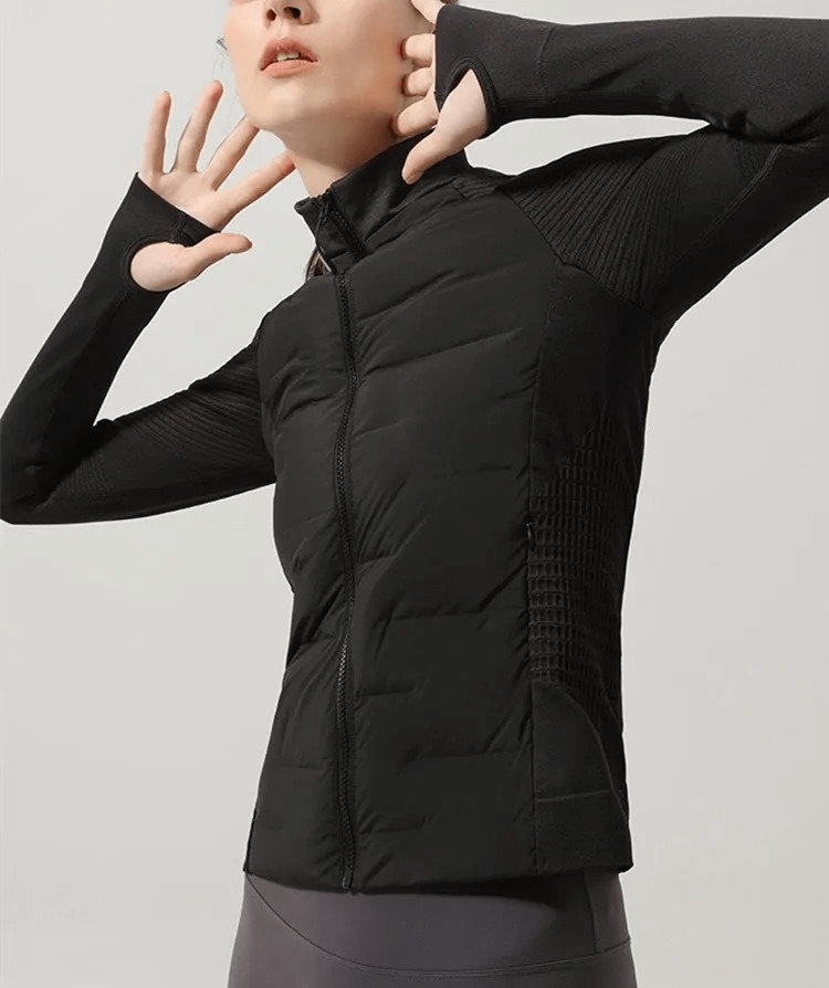 Thin Sports Women's Down Jacket with Elastic Sleeves - SF1816