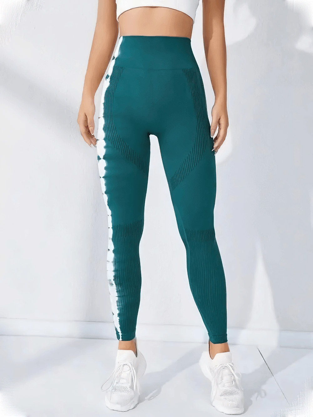 Tie Dye Seamless High Waist Leggings for Women - SF4057 perfect for yoga and gym with hip lifting design and flexible fabric.