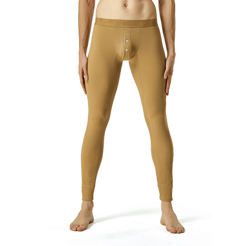 Pantalon thermique élastique ajusté pour homme / sous-vêtement thermique - SPF1384 
