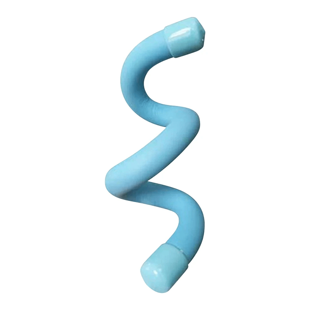 Blue spiral exercise weight bracelet for yoga and home workouts, adjustable and waterproof design, ideal for wrist and ankle use.