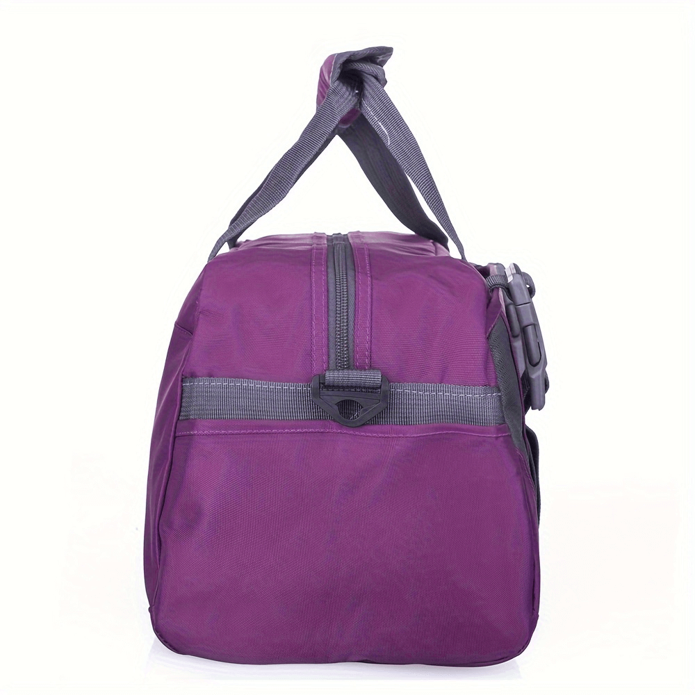 Purple travel and fitness duffle bag SF2656 with large capacity, durable material, adjustable straps, perfect for gym and travel.