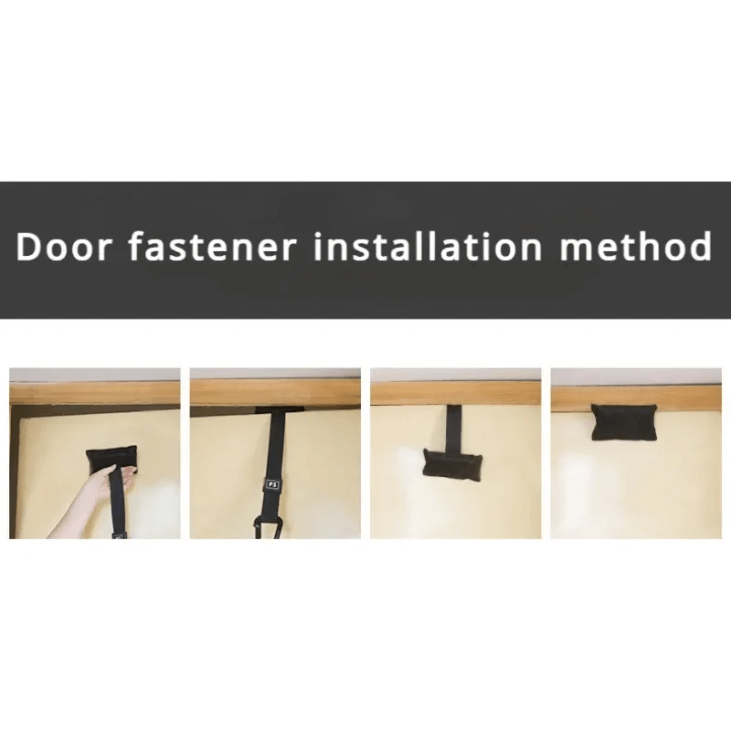TRX Suspension Trainer door strap installation method for safe home workouts.