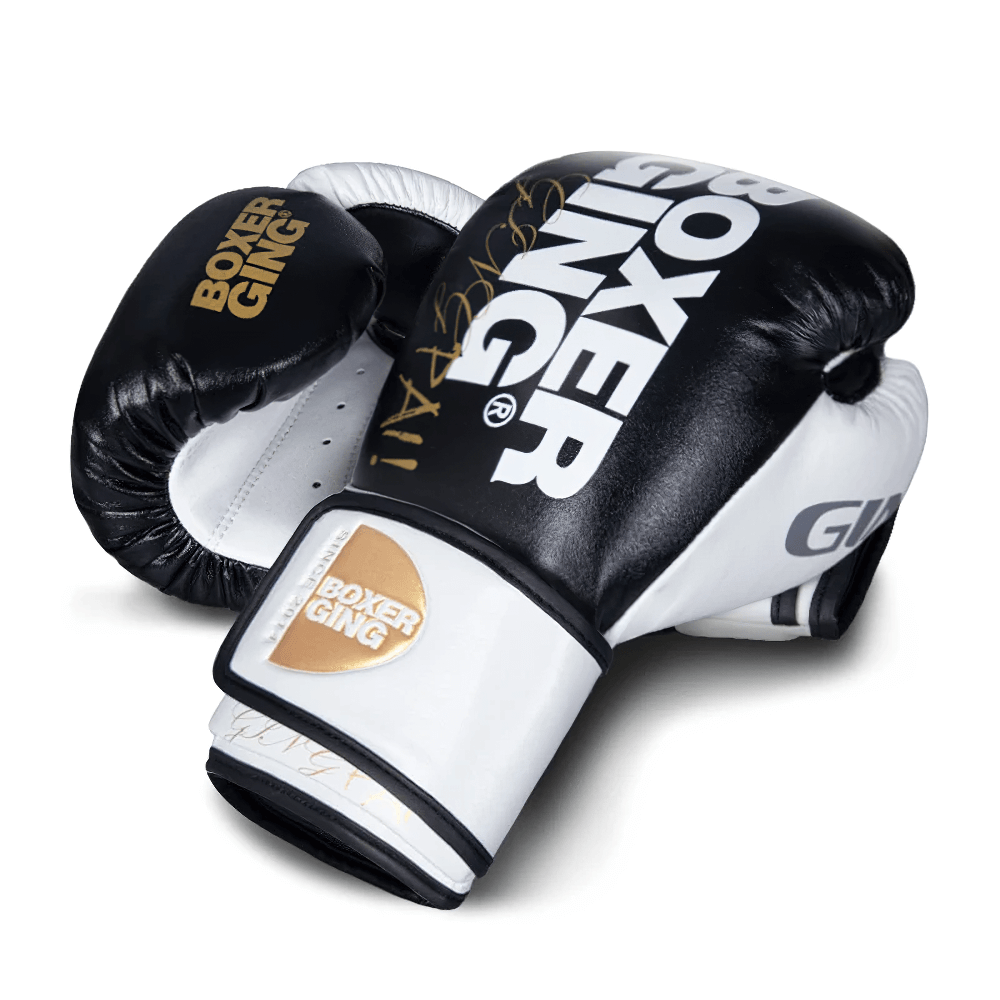 Two-Tone Leather Boxing Gloves SF2699 with durable leather and secure wrist support, perfect for training and sparring
