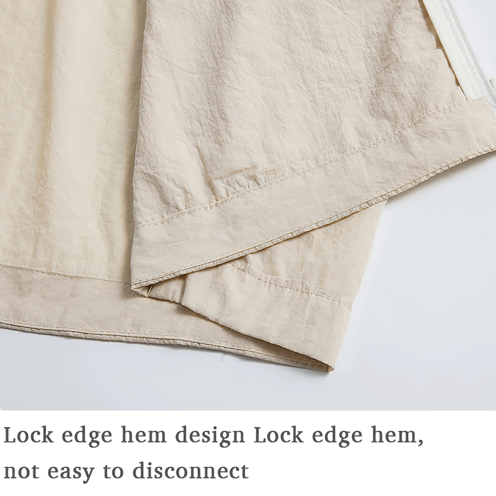 Unisex Anti-UV Hooded Outdoor Windbreaker Jacket - SF4760 showcasing lock edge hem design for durability.