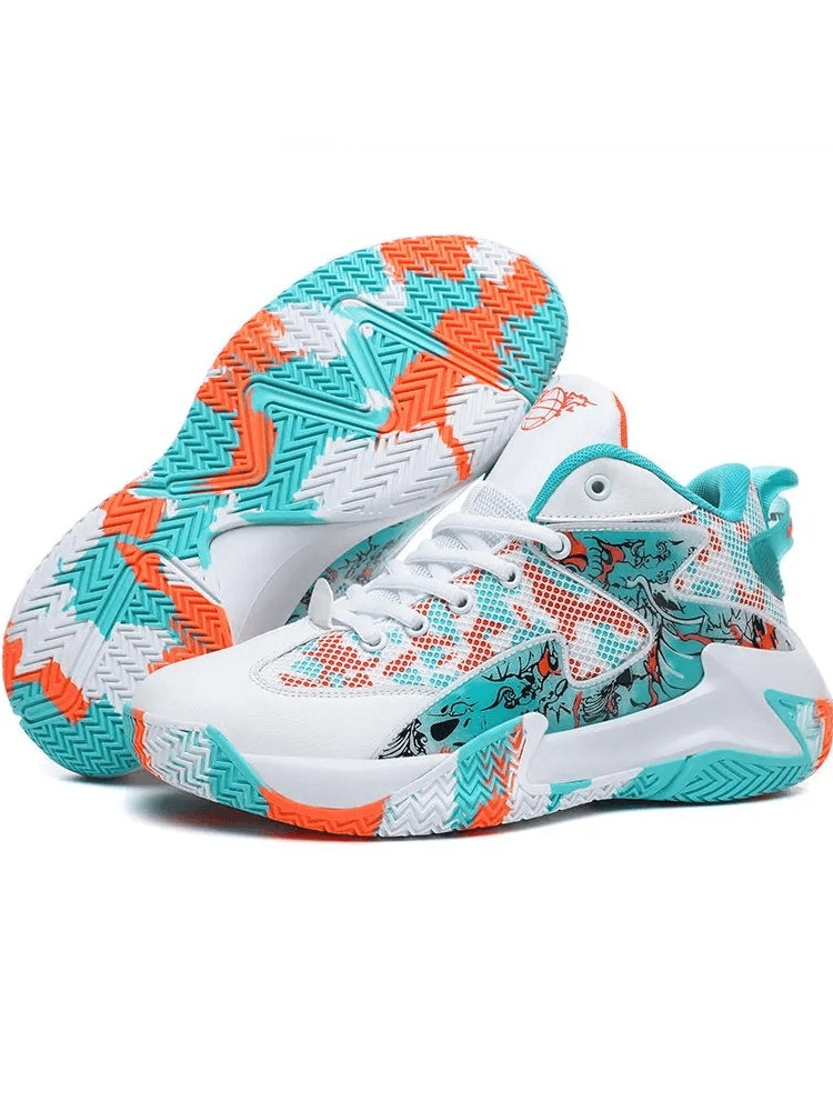 Unisex Lightweight Breathable Non-Slip Sports Sneakers SF1902 with colorful design, ideal for comfortable and active wear.