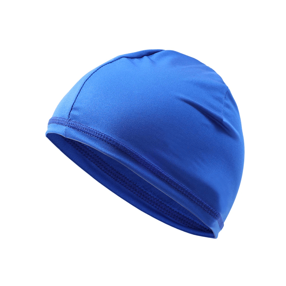 Unisex lightweight quick-dry sports skull cap in blue for outdoor enthusiasts; features sun protection and anti-UV for cycling and running.