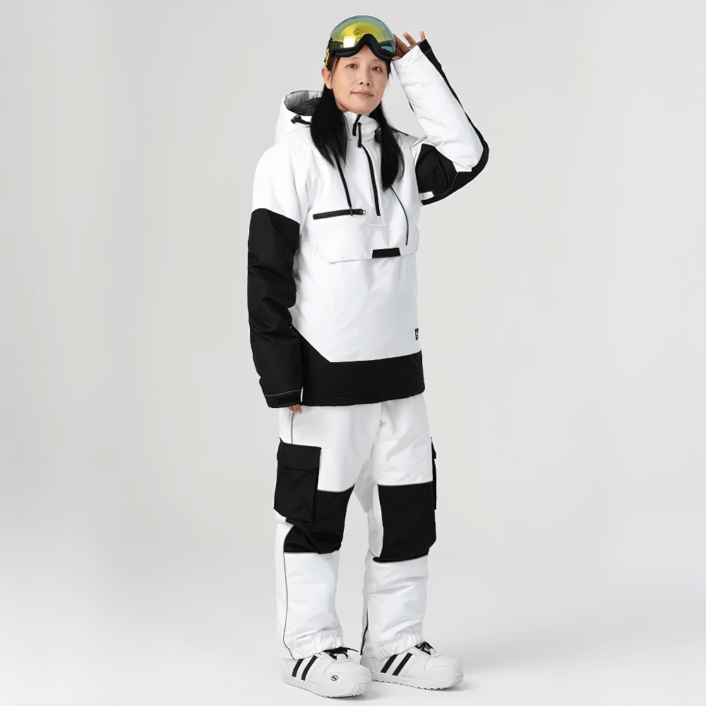 Unisex Waterproof Ski Suit SF2257 - Snowproof breathable jacket and pants for winter sports.