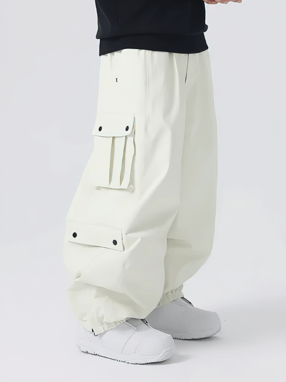 Stylish Unisex Waterproof Snowboard Cargo Pants - SF4236 in white