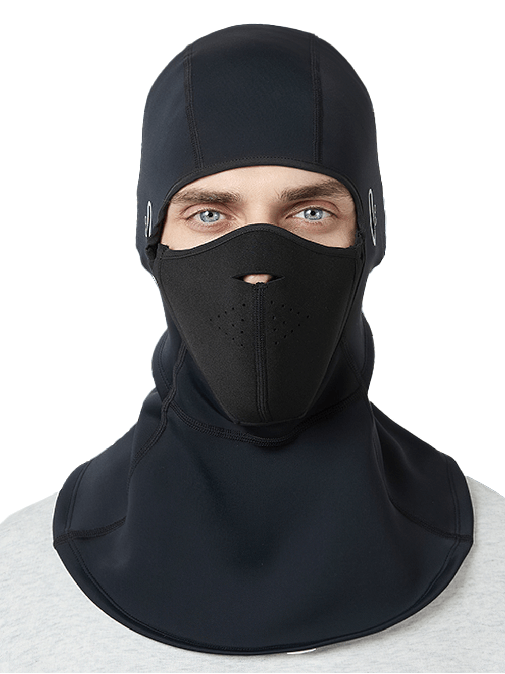 Unisex windproof cold protection face mask SF2501 for winter sports and motorcycling, offering full coverage and waterproof design.