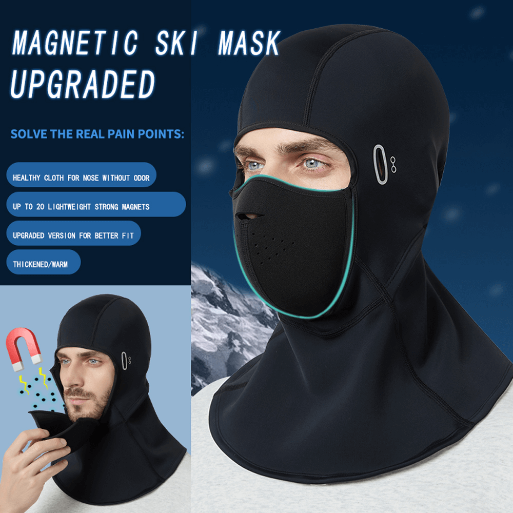 Unisex windproof ski mask SF2501, ideal for winter motorcycling, cycling, thick polyester offers cold protection and waterproof feature.