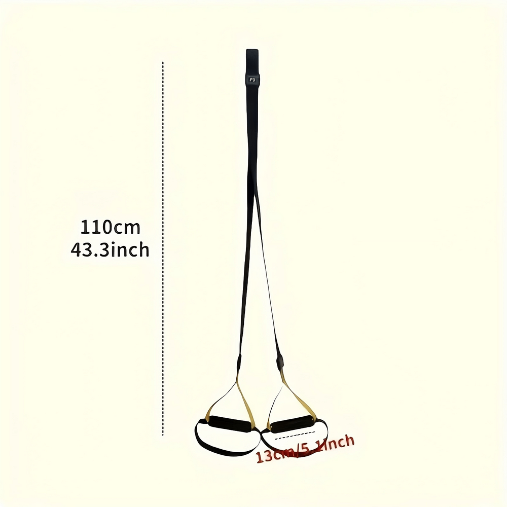 Versatile Fitness Training Suspension Strap SF2898 with adjustable resistance for yoga and Pilates, 110cm length.