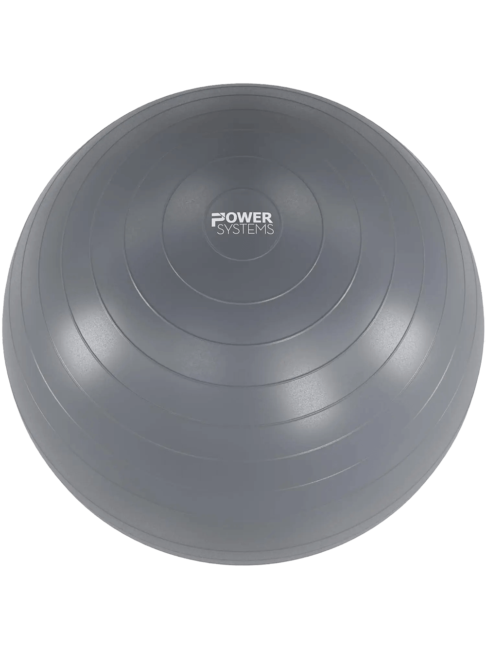 Gray stability ball for core training, flexibility, and balance exercises. Ideal for all fitness levels, yoga, and pilates workouts.