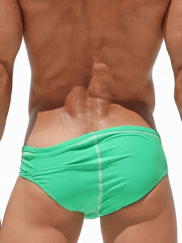 Vibrant Swim Briefs with Secure Drawstrings - SF2183