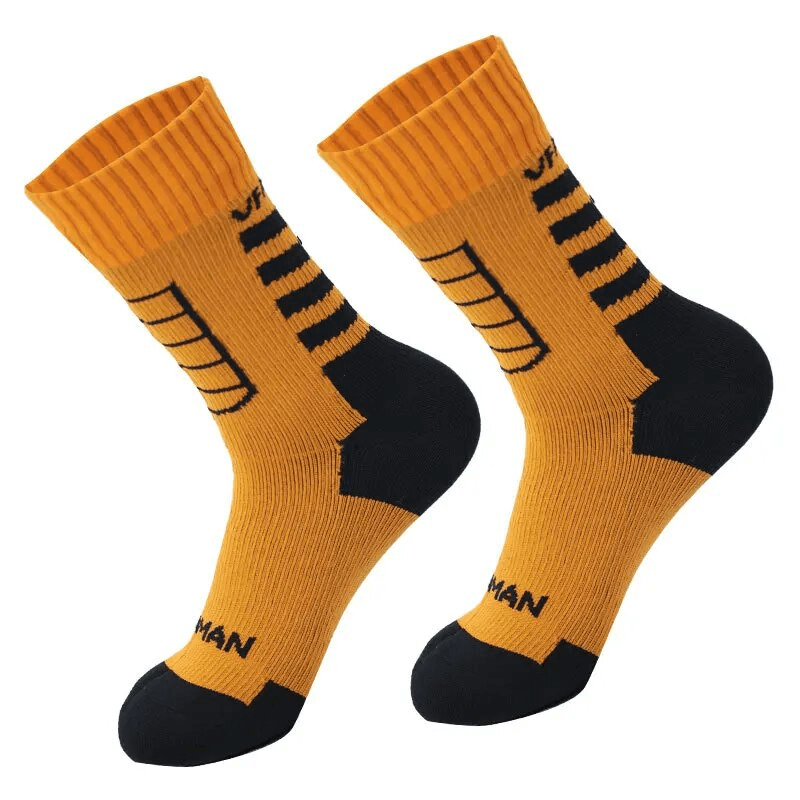 Warm waterproof high socks for men and women, perfect for hiking, crafted in breathable cotton with knee-high length, SF1628 model