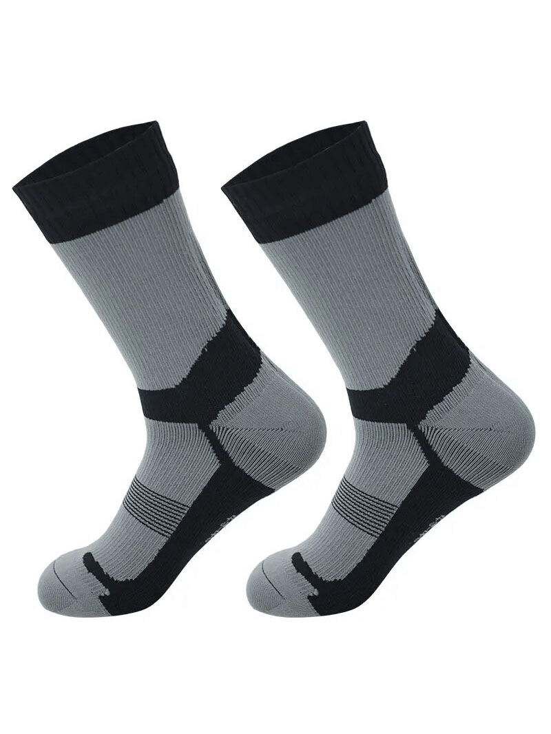 Warm unisex waterproof high socks for hiking and camping, SF1628, featuring breathable cotton and knee-high design for comfort and durability.
