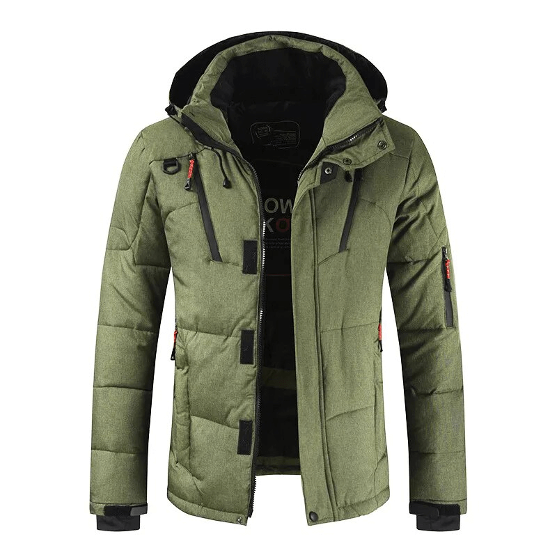 Green ski jacket SF1783, windproof and waterproof, perfect for winter outdoor sports.