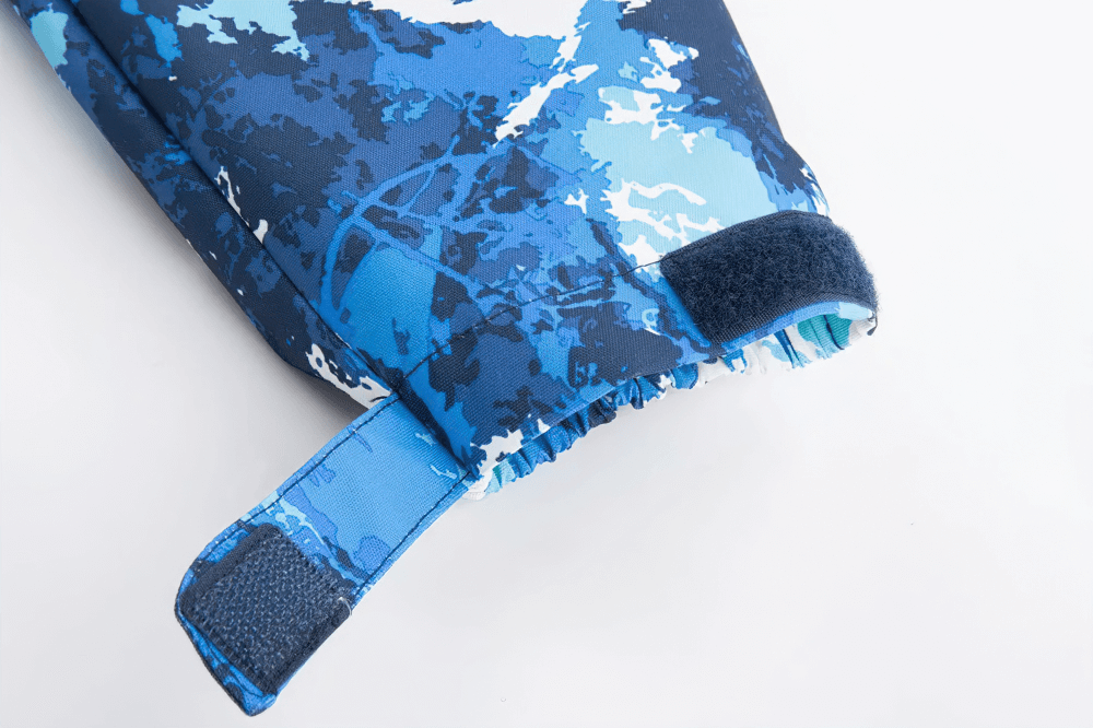 Close-up of Waterproof Fleece Lined Jacket with Detachable Hood - SF3575 showing adjustable wrist strap detail.