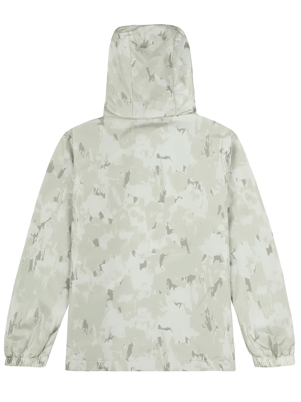 Waterproof Hiking Jacket with Hood and Zip Front - SF3605, youth rain jacket for boys and girls with camouflage print and elastic cuffs.