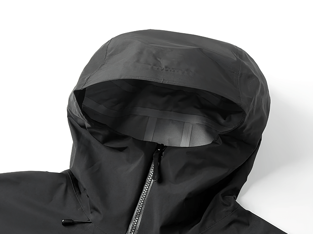 Waterproof Hooded Outdoor Hiking Rain Jacket - SF4217 with adjustable hood and sealed zipper for hiking and trekking