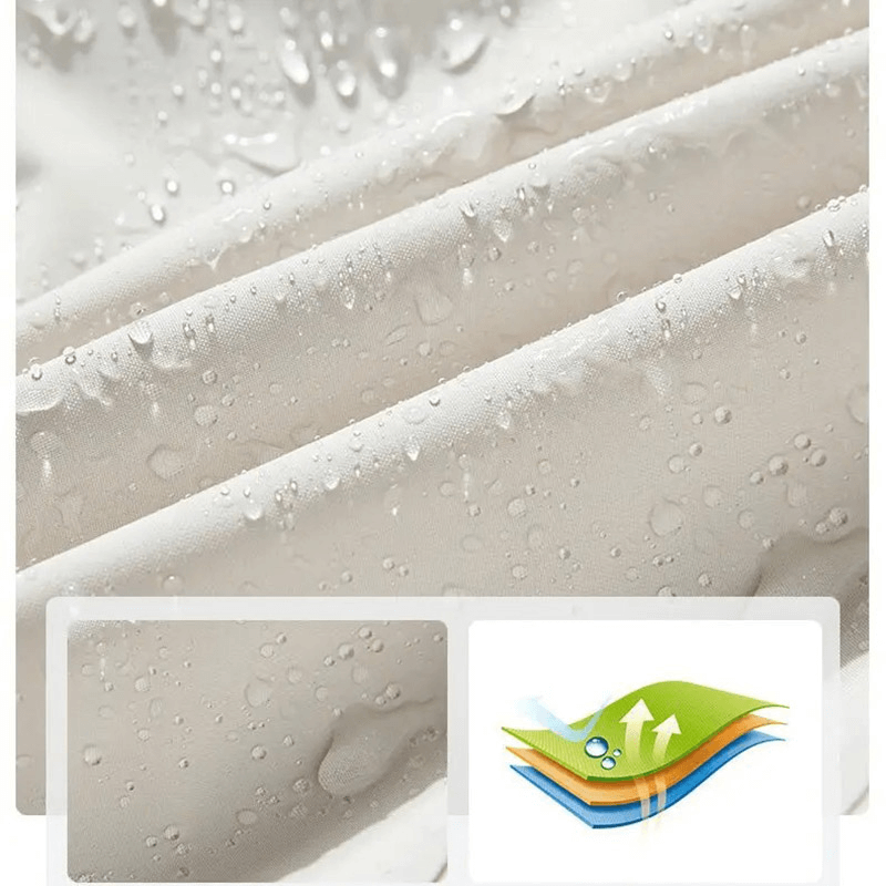 Waterproof fabric showcasing water resistance and breathability of SF1976 outdoor jacket with waterproof polyester material.