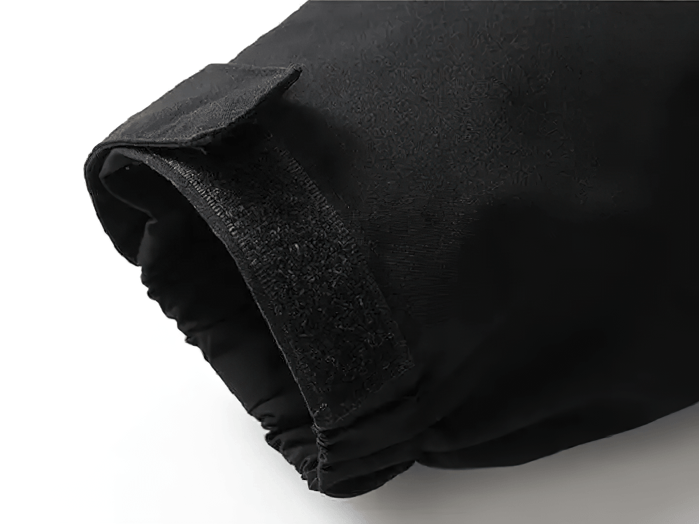 Waterproof Hooded Rain Jacket for Hiking Days - SF4684 cuff detail with adjustable velcro closure