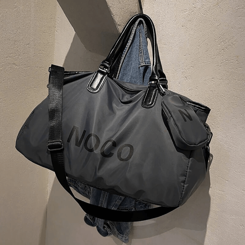 Waterproof large unisex shoulder bag hanging, made of nylon, perfect for sports and travel, featuring stylish design - SF0234.