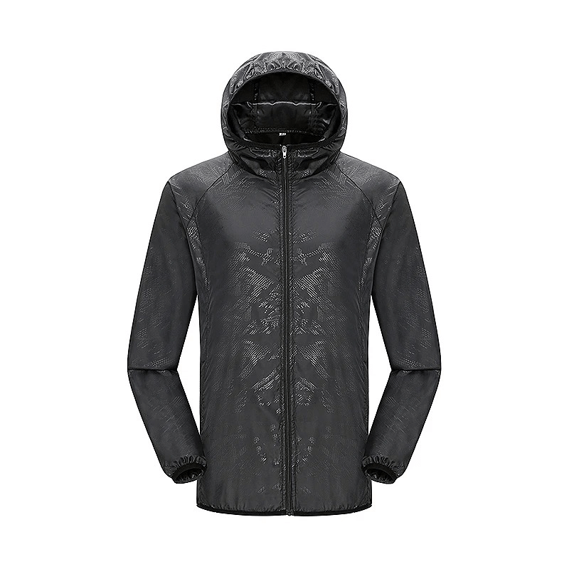 Waterproof Polyester Hiking Jacket SF2005, breathable sun-protective design, ideal for outdoor adventures and camping.