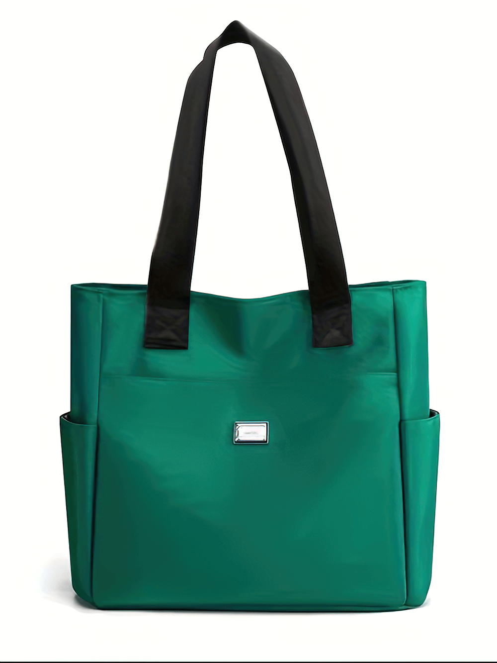 Fashionable green waterproof shoulder bag SF2662 with multi-pocket design, perfect for casual use and organizing essentials.