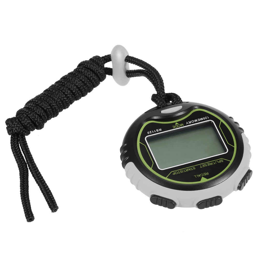 Waterproof sports timer SF3081 with LCD display, ideal for swimming and training, featuring a strong chronograph function.