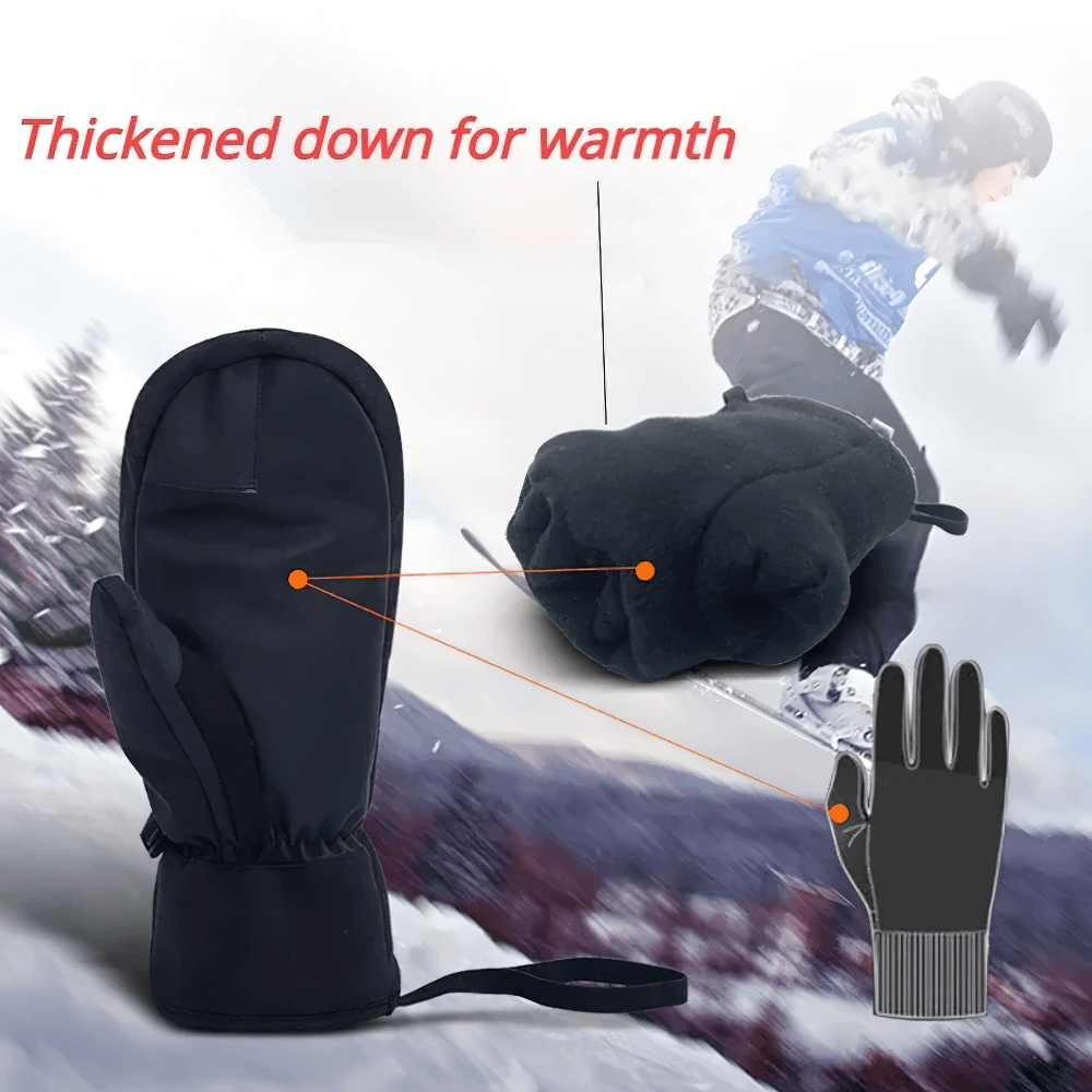 Waterproof touchscreen ski gloves SF2551 with insulation and fleece lining, perfect for outdoor activities like snowboarding and skiing.