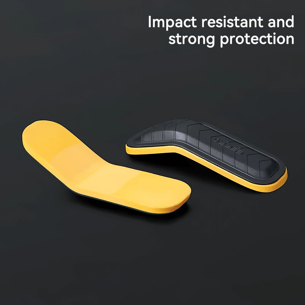 Impact resistant wrist guards offering strong protection for ski gloves.