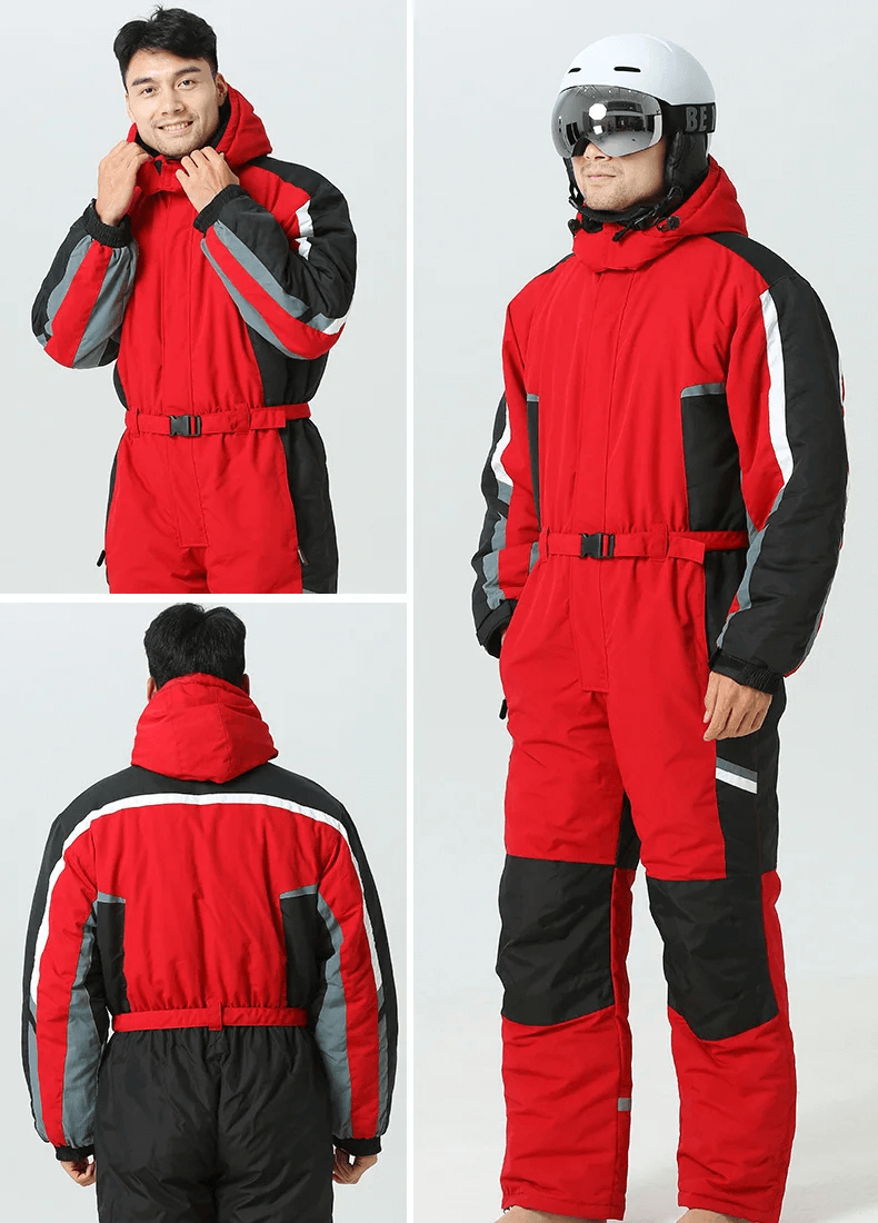 Waterproof Warm Ski Jumpsuit with Fleece Lining - SF2052