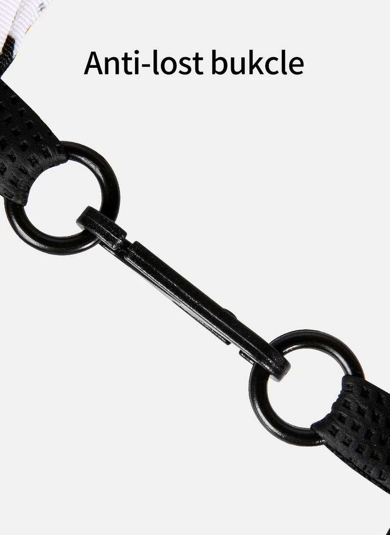 Close-up of adjustable anti-lost buckle on waterproof unisex gloves, providing secure fit and convenience for extreme weather protection.