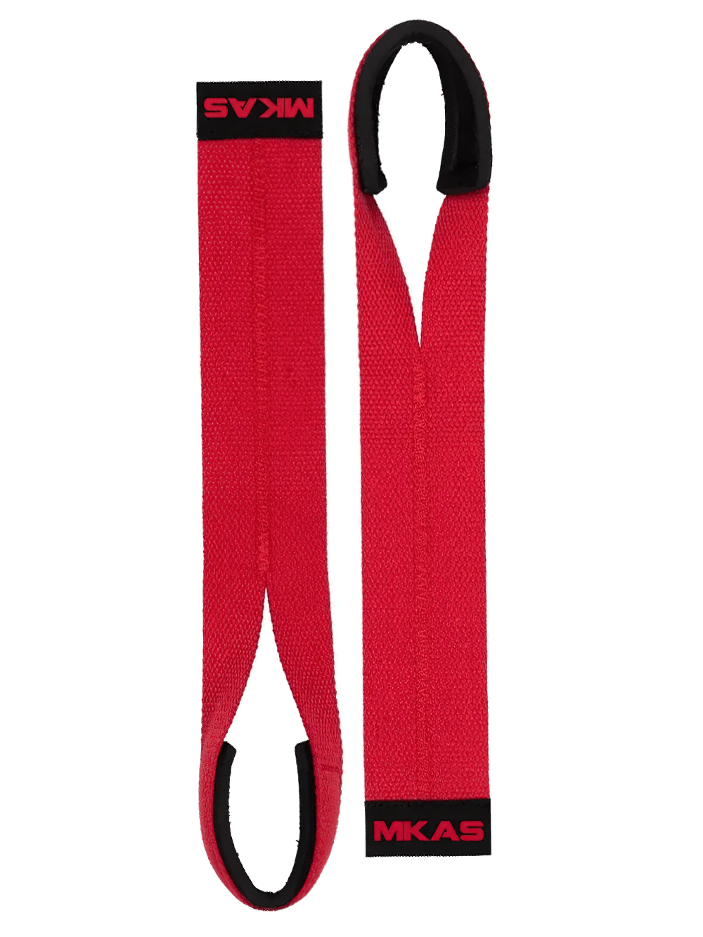Red weight lifting wrist straps SF3163 for gym and deadlifts, enhancing grip and support, designed for durability and style.