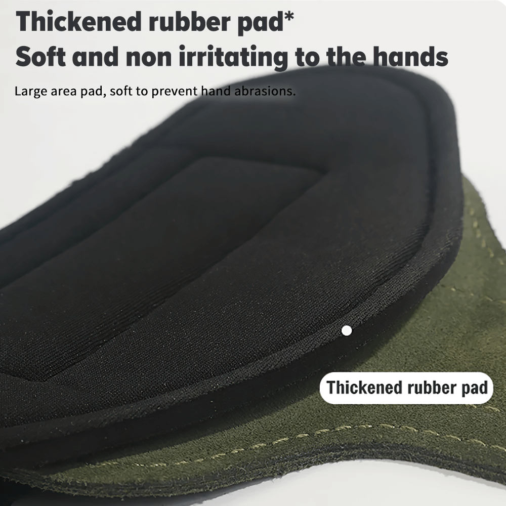 Weightlifting Grips with Wrist Support Wraps - SF3514 featuring thickened rubber pad for hand protection and superior grip.