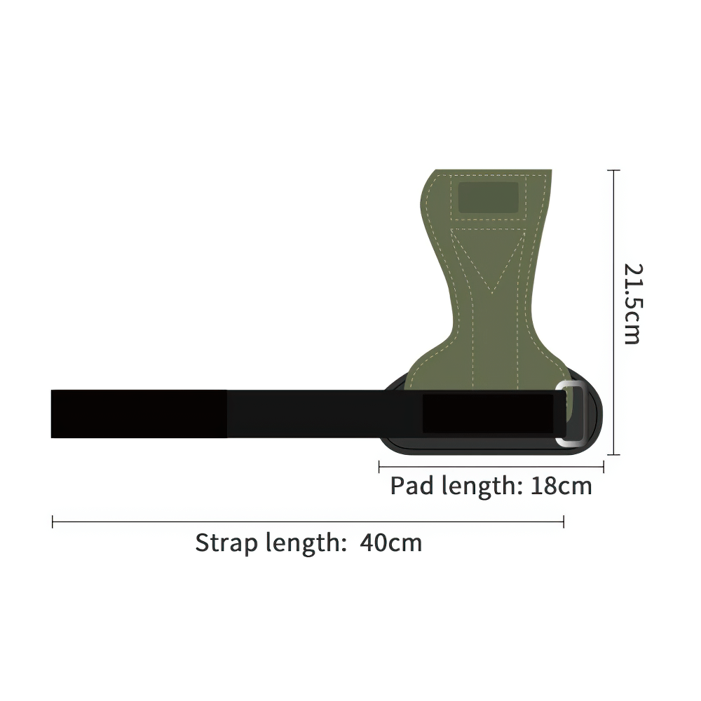 Weightlifting Grips with Wrist Support Wraps - SF3514 featuring anti-skid design, leather material, and adjustable wrist straps.