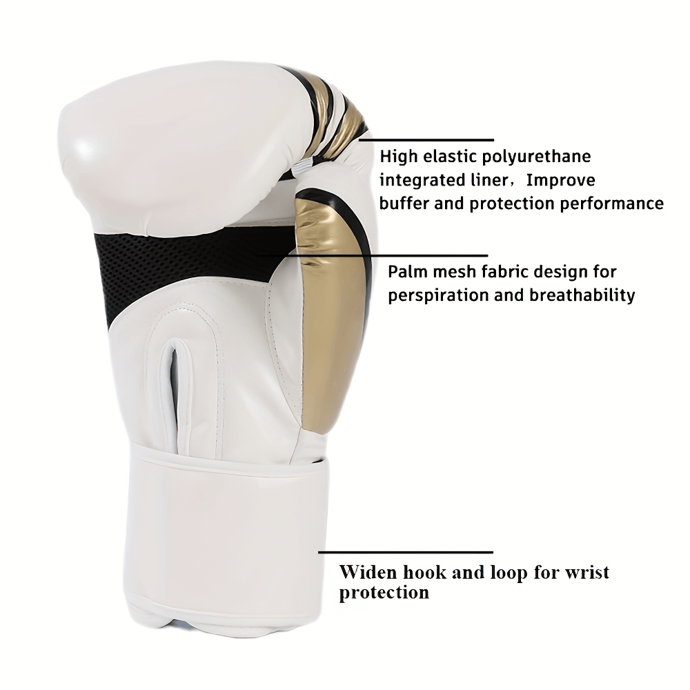 White Boxing Gloves for Training and Sparring - SF2737