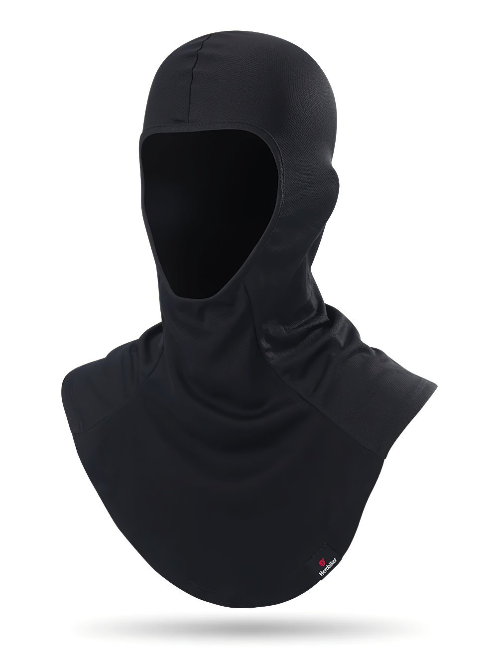 Windproof full face balaclava ski mask SF2496 in black, ideal for motorcycling and skiing, with breathable, quick-dry fabric.