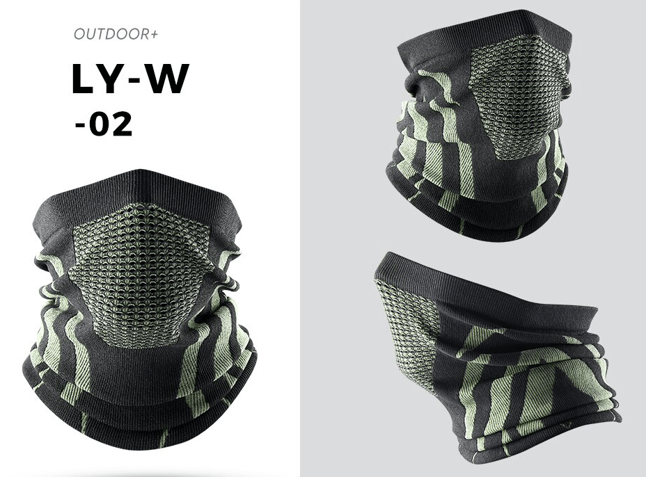 Windproof warmer soft snowboard neck gaiter LY-W-02 for men and women, UV protection and thermal insulation, outdoor activities.
